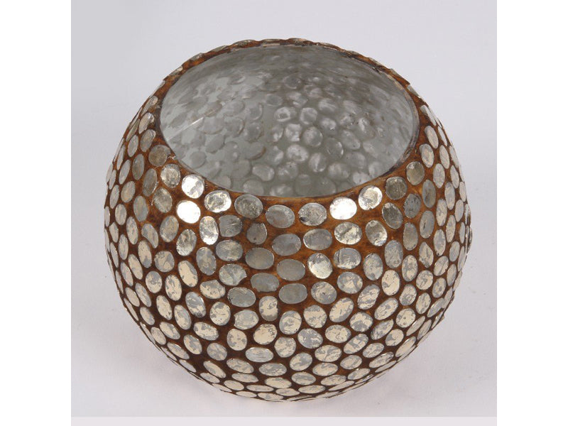 Theelichthouder - Golden Dots