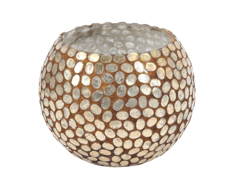 Theelichthouder - Golden Dots