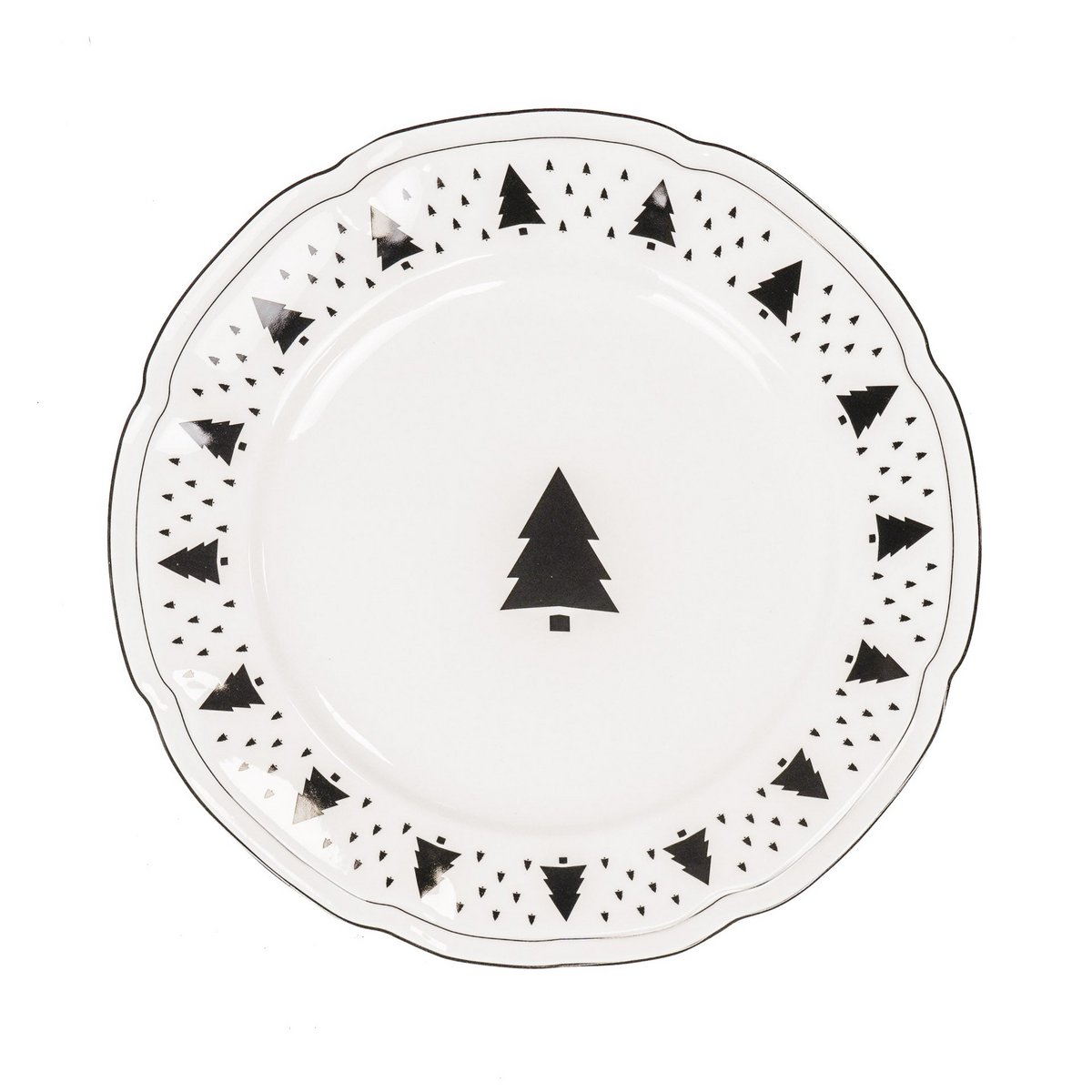 Bord - Kerstboom - Newbone China - 26x26x1,5cm