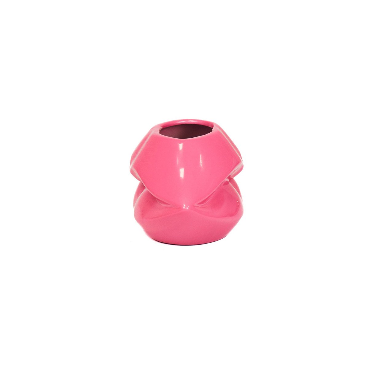 Housevitamin Lips Don't Lie Pot - Neon Roze - 21x19x11cm