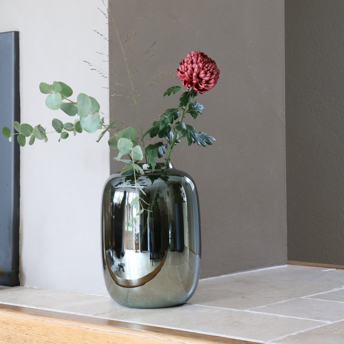 Artic Gloss grey vaas