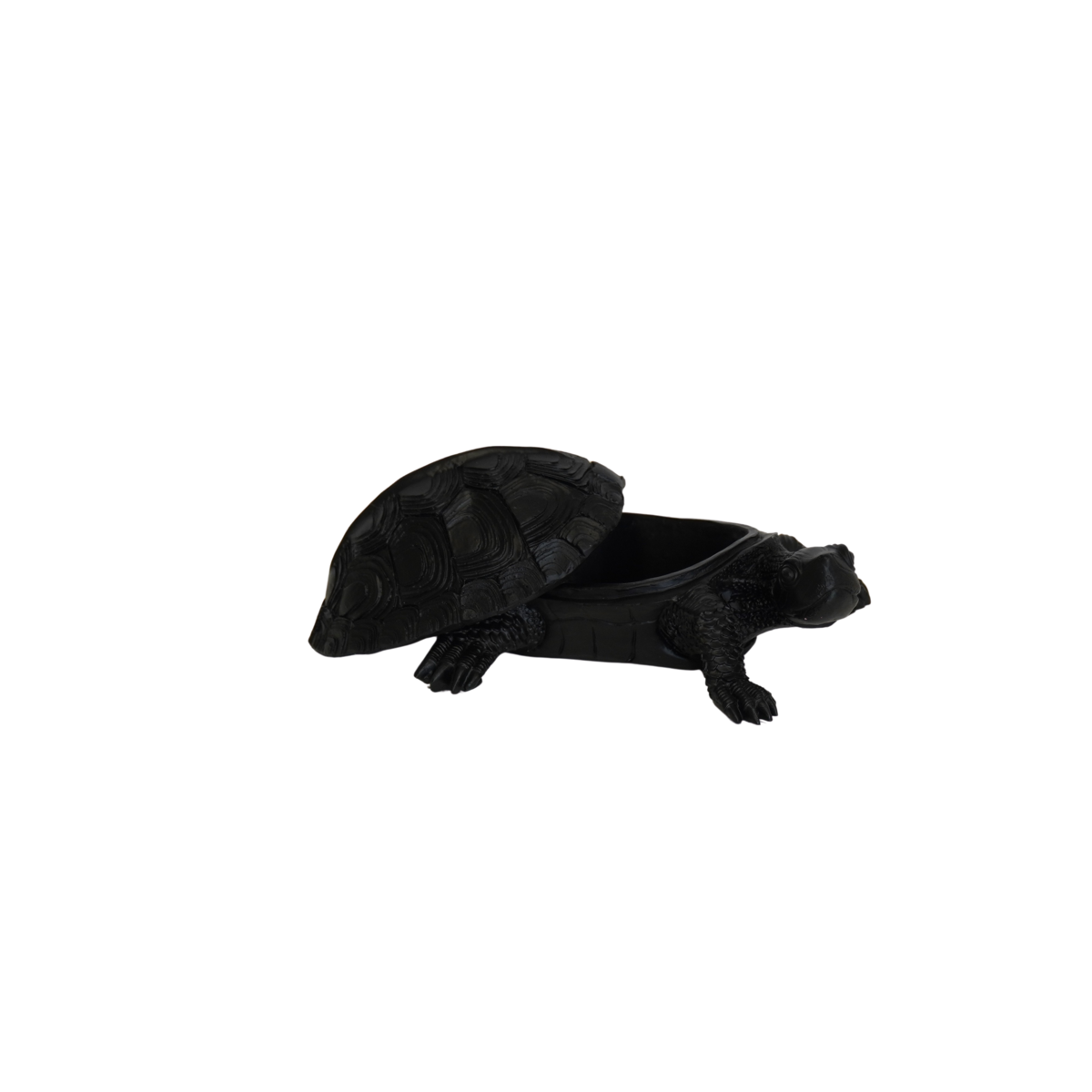 Schildpaddoos - Polyresin - Zwart - 15,5x13,5x7,5cm
