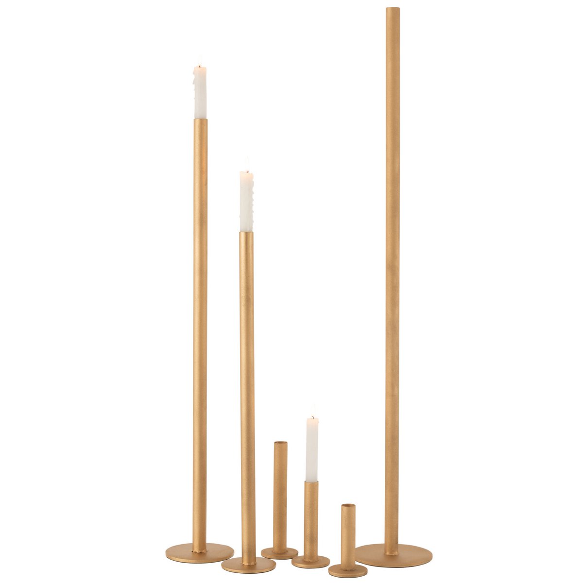J-Line kandelaar Hoog Modern - metaal - goud 3x