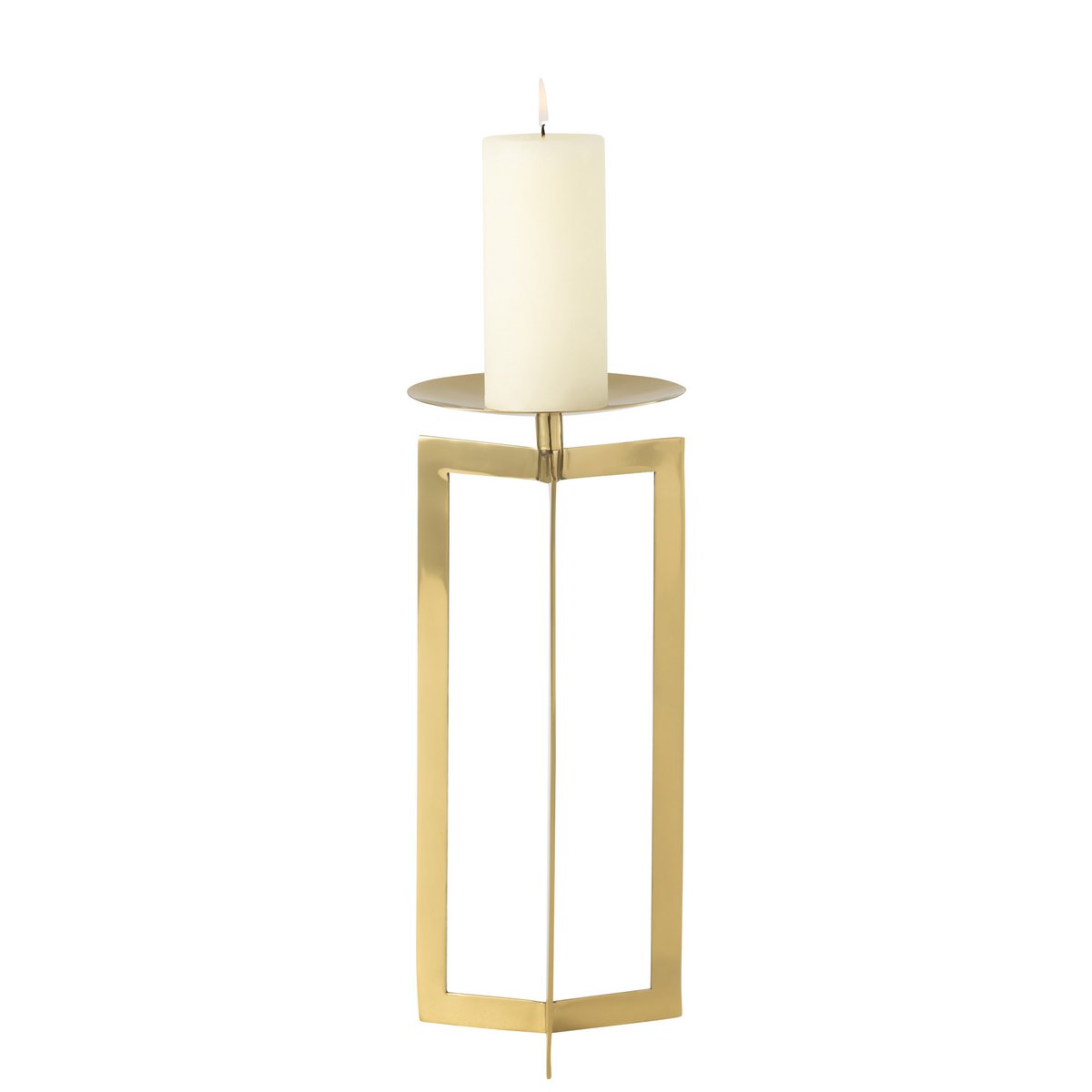 J-Line kaarshouder - metaal - goud - large