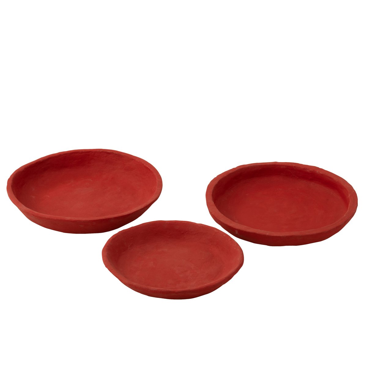 J-Line schaal - papier maché - rood