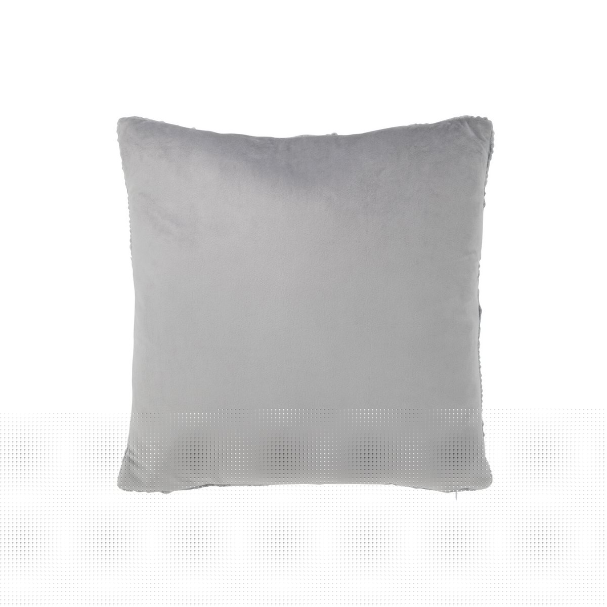 J-Line kussen Twist - polyester - grijs