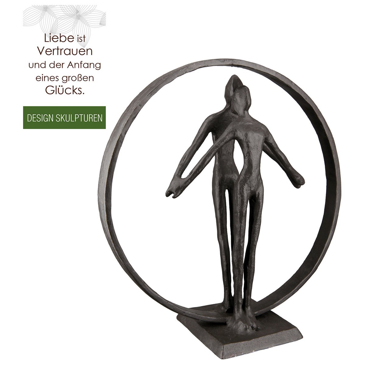 IJzeren design sculptuur "Jack&Rose"