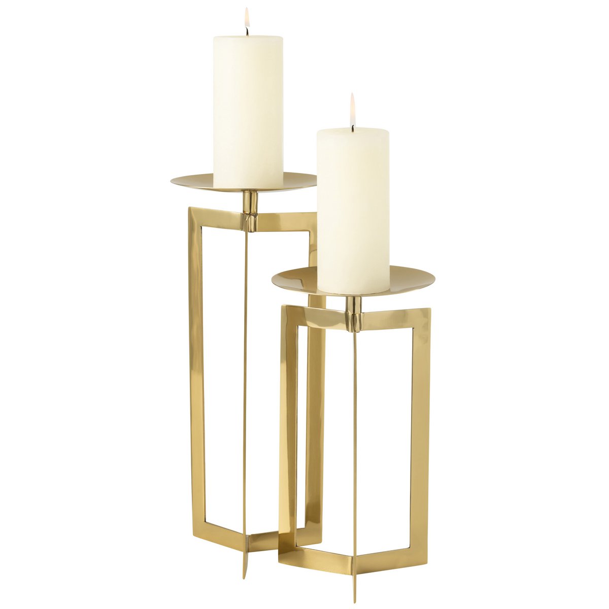 J-Line kaarshouder - metaal - goud - large