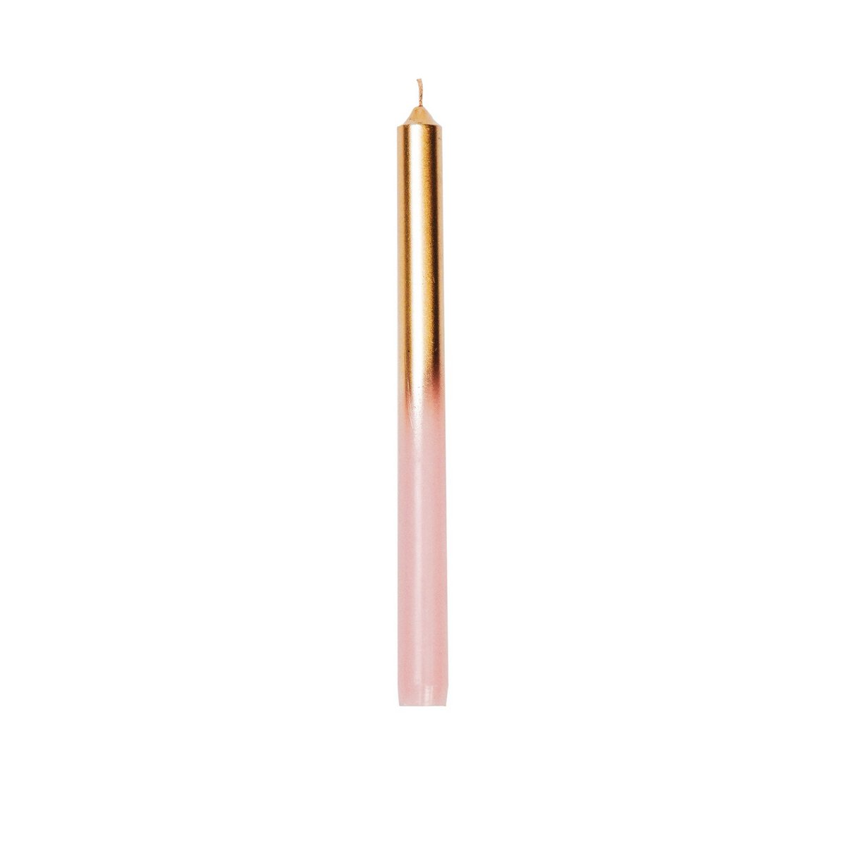 Tapers - Dipdye -Wax- Lichtroze/Goud -25,8x9,5x2,5cm