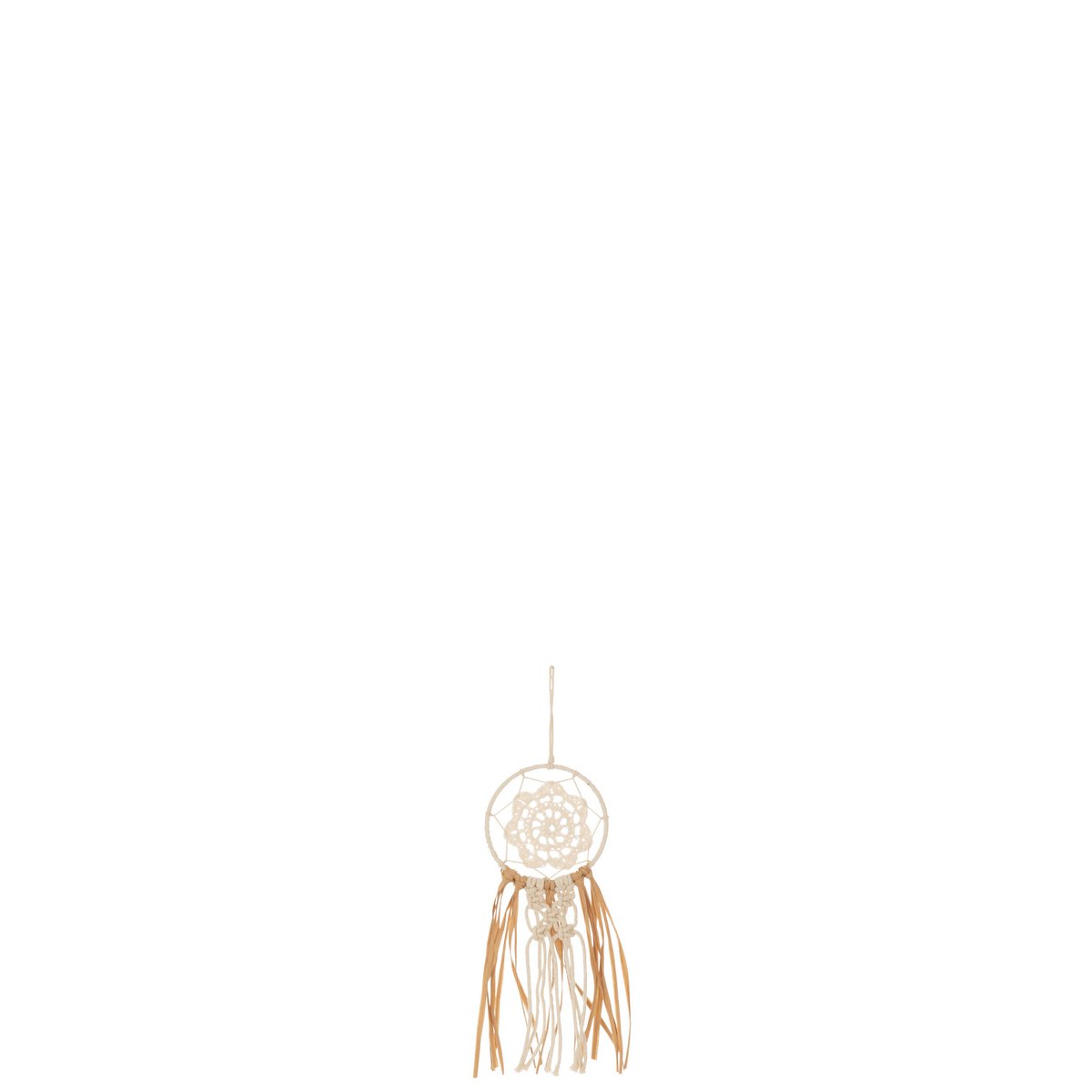 J-Line dromenvanger Macrame - katoen - ecru/naturel - small