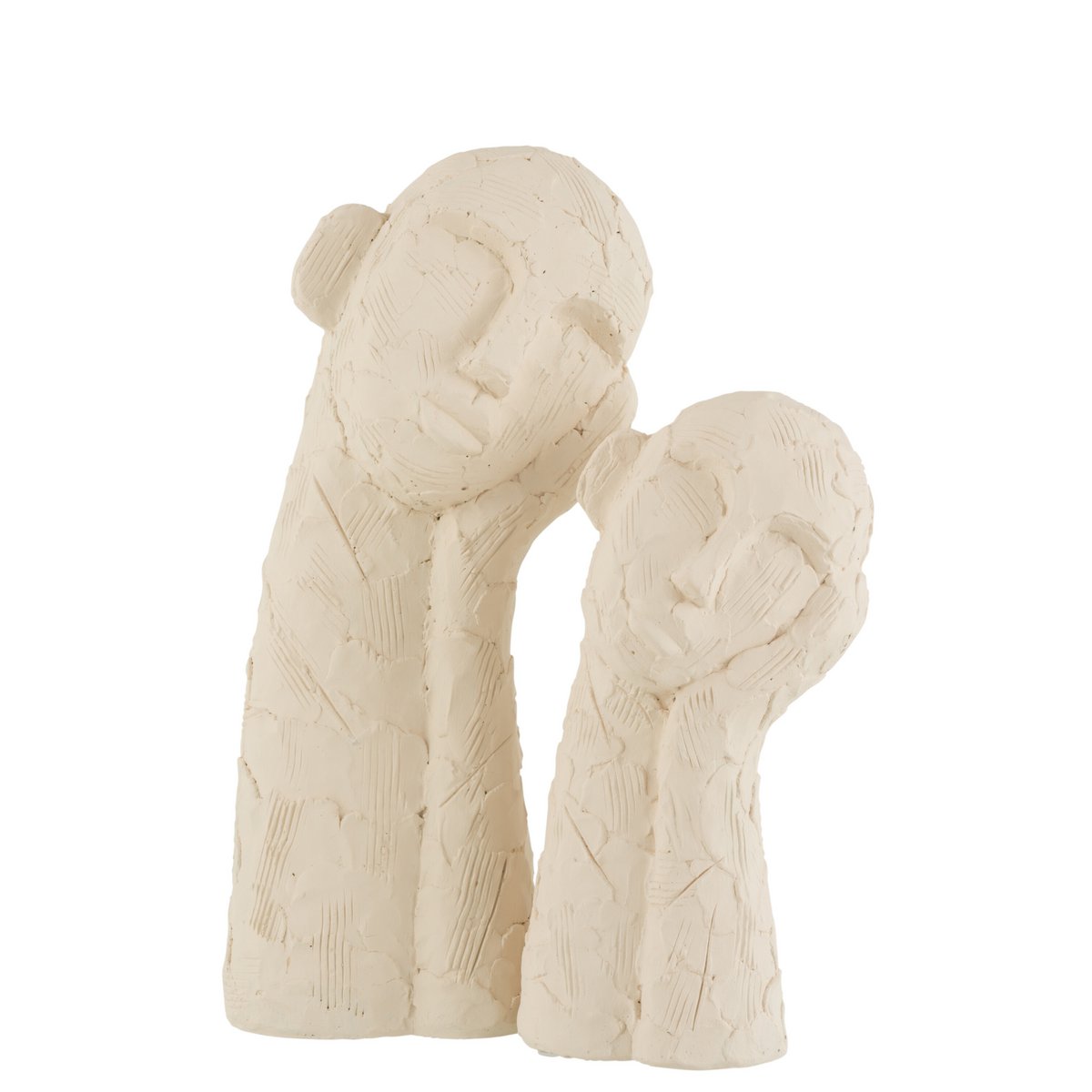 J-Line Figuur Leunend Cement Wit Large