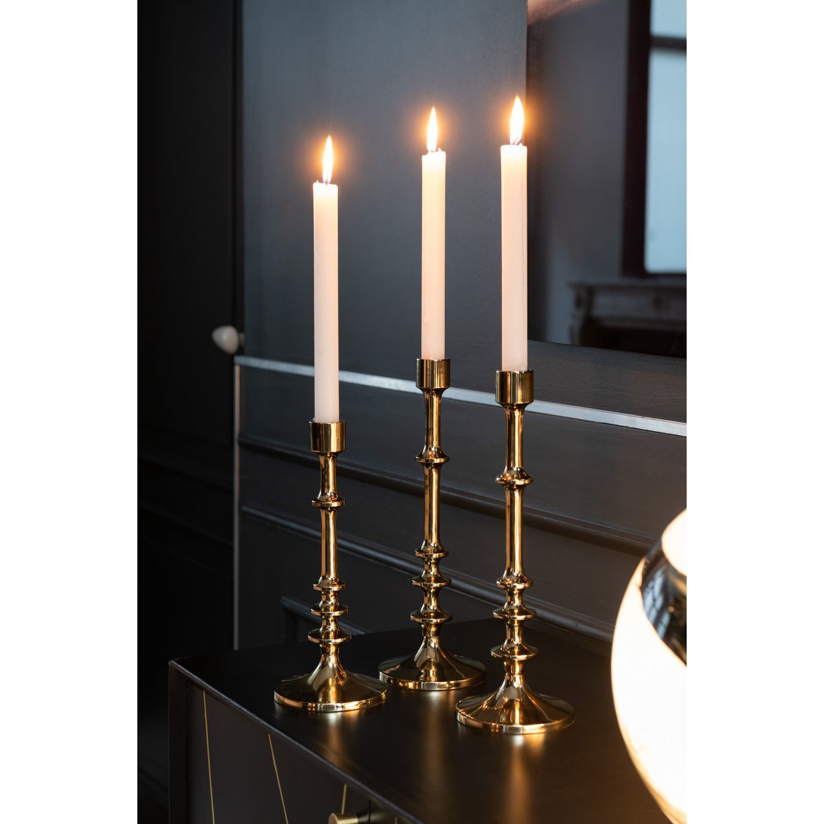 J-Line Kandelaar Woondecoratie – metaal – goud