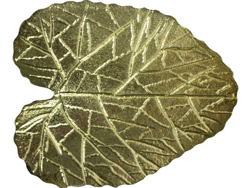 Schaaltje - Goudkleurig Blad