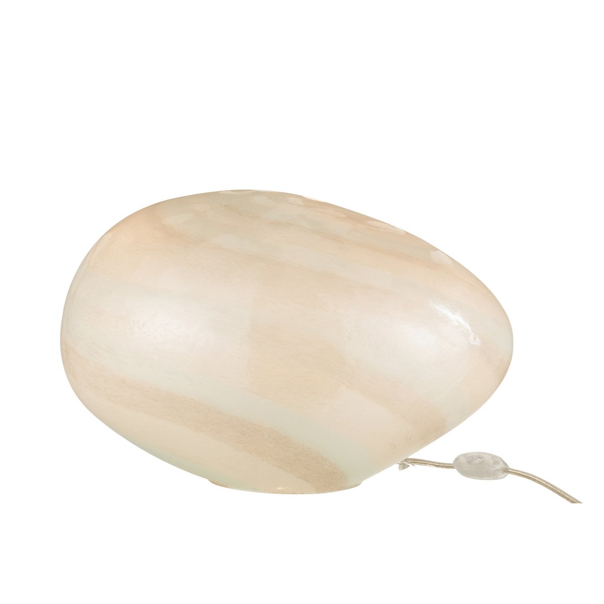 J-Line lamp Parel Ovaal - glas - wit