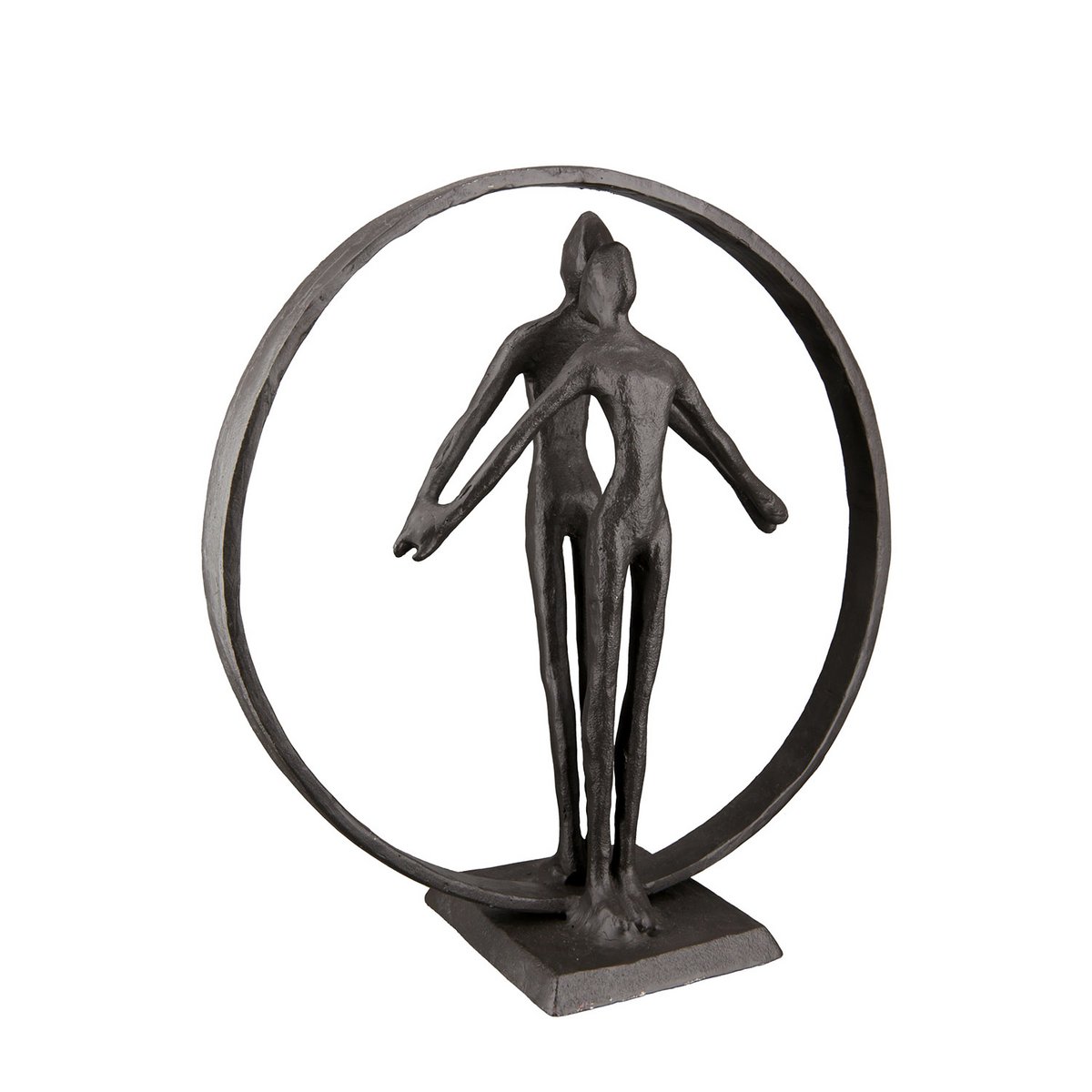 IJzeren design sculptuur "Jack&Rose"