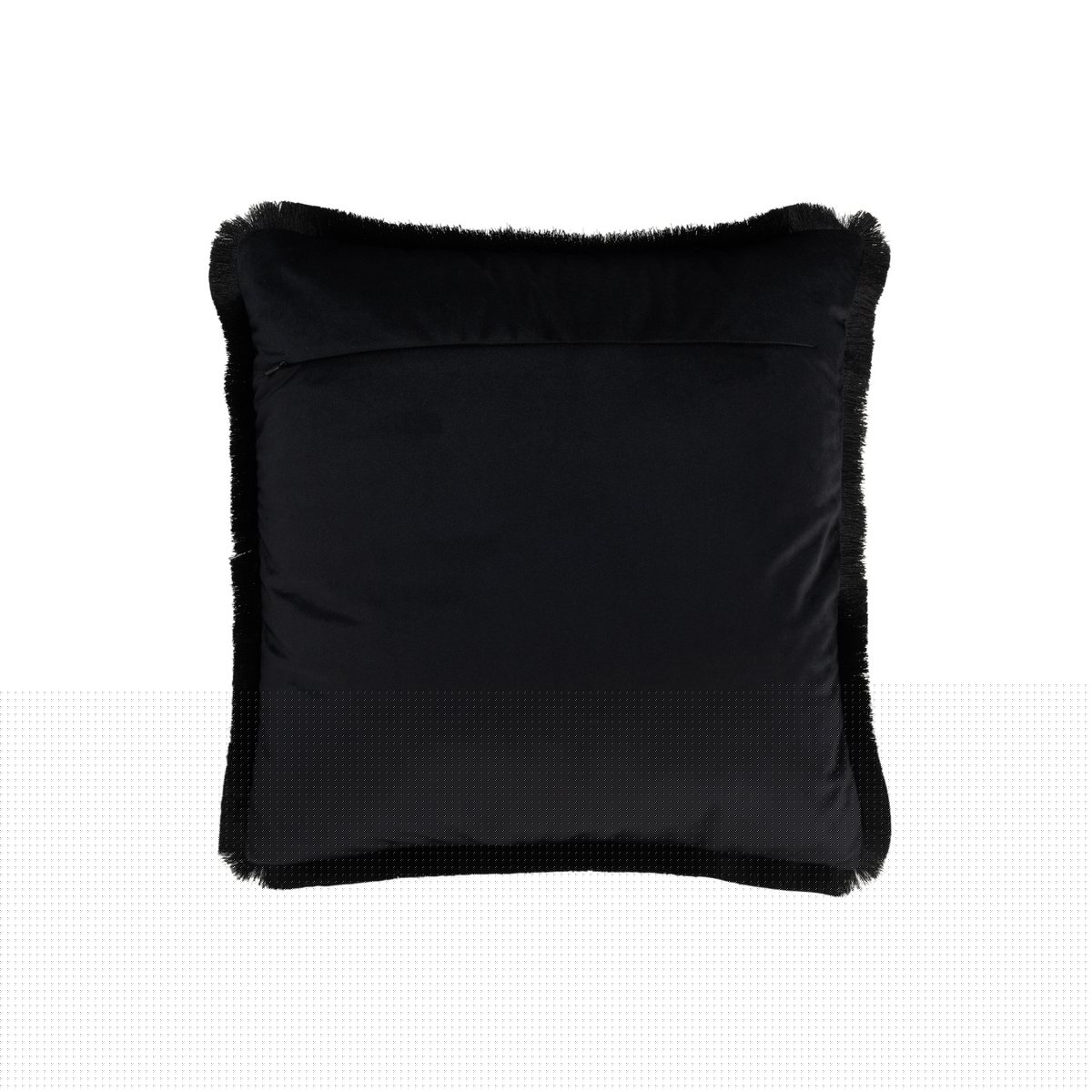 J-Line kussen Alpha Vierkant - polyester - zwart