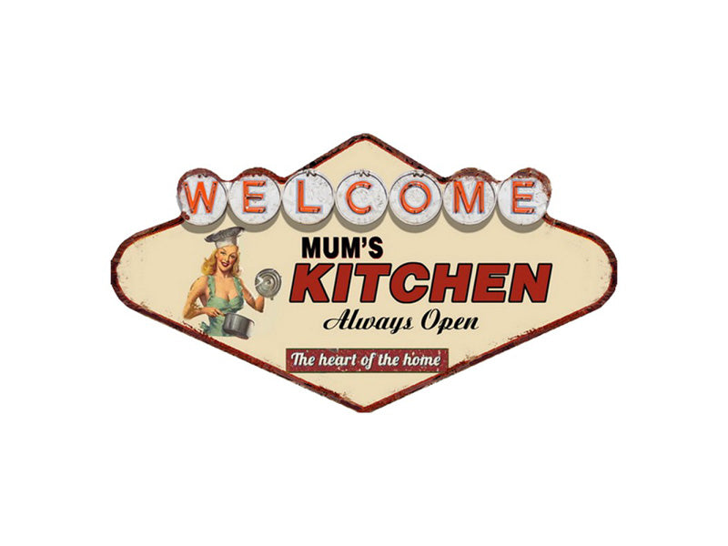 Tekstbord - Mom's kitchen