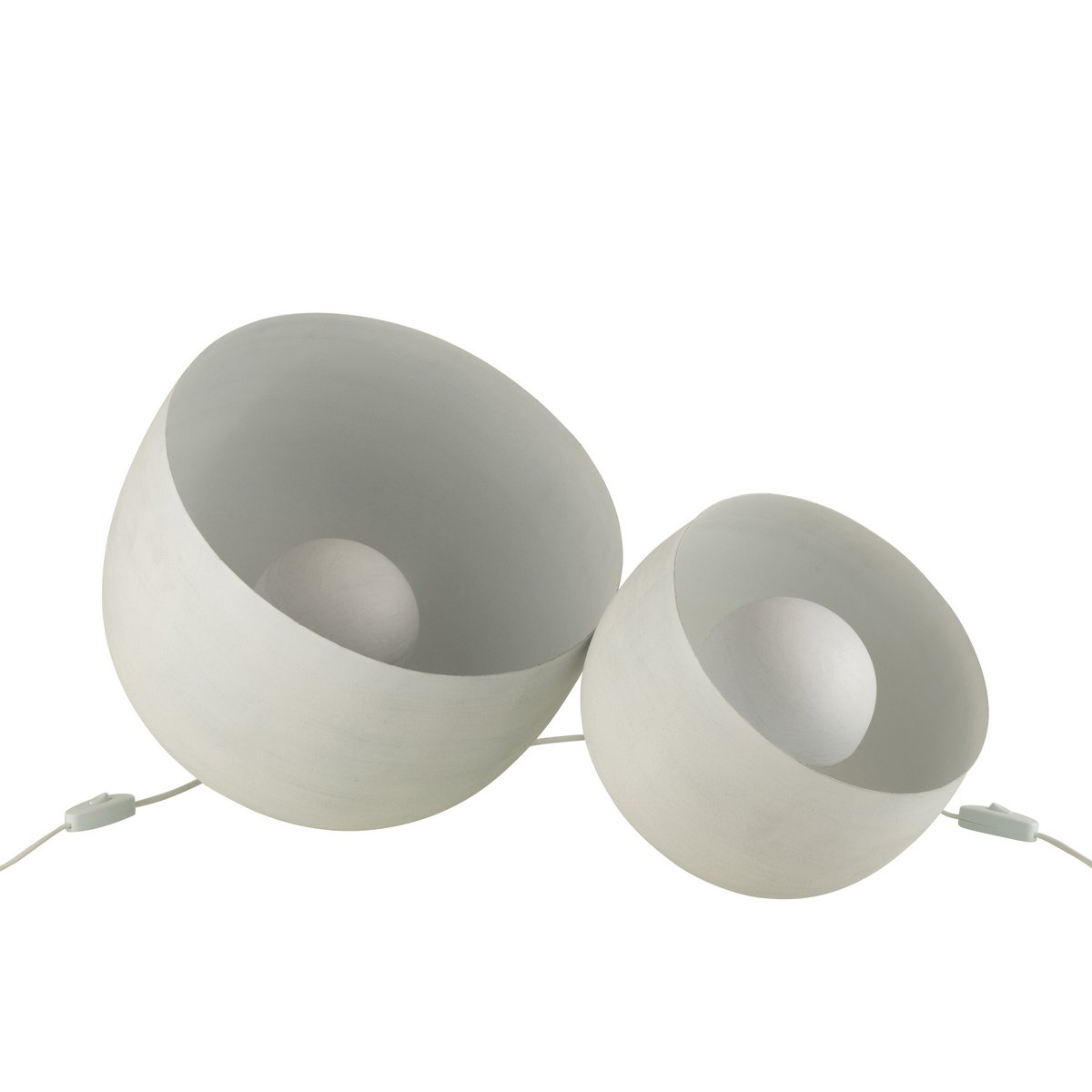 J-Line tafellamp - metaal - wit - large