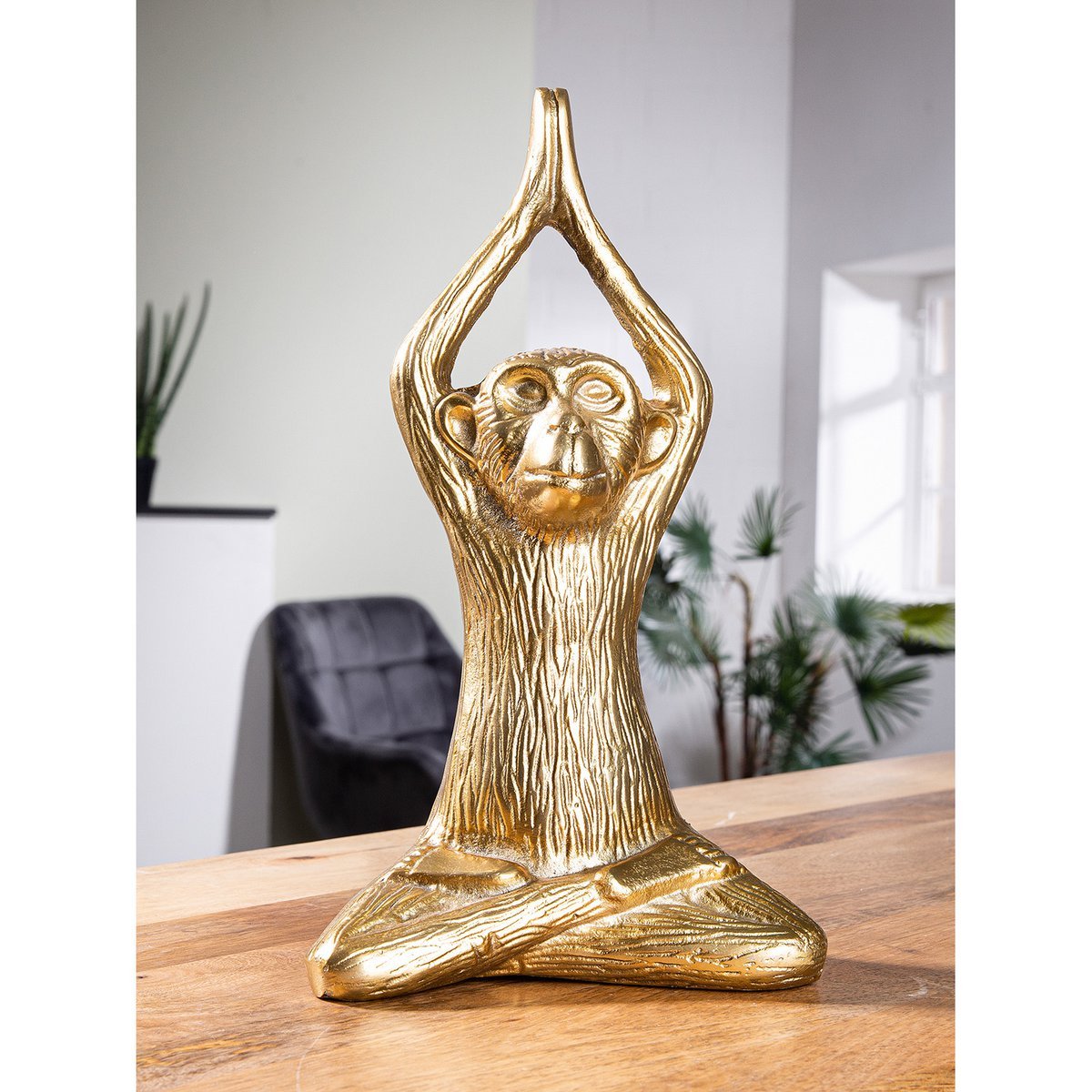 Aluminium sculptuur "Aap"