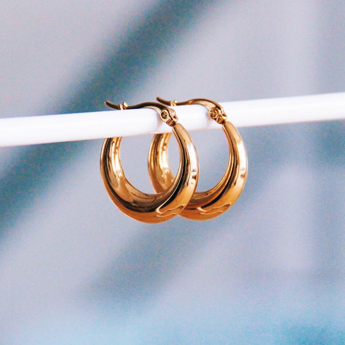 RVS creool 20mm “breed” – goud