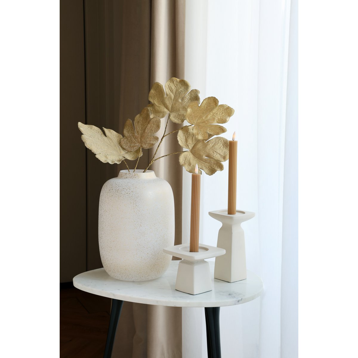 Kaarsenhouder Calama ivory