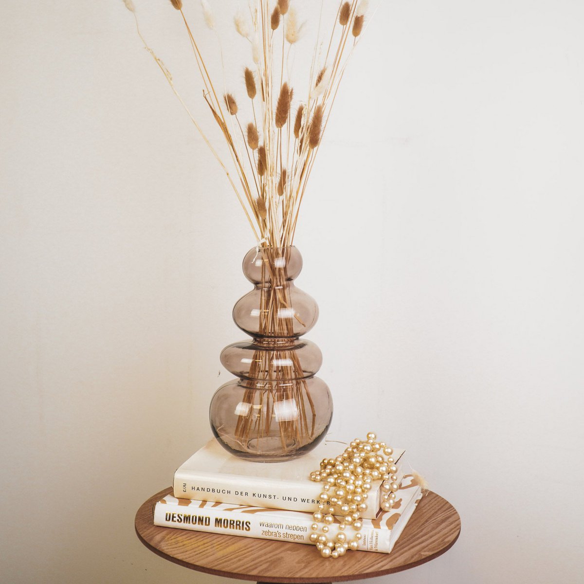 Vaas - Biologisch - Glas - Bruin - 16x14x27cm
