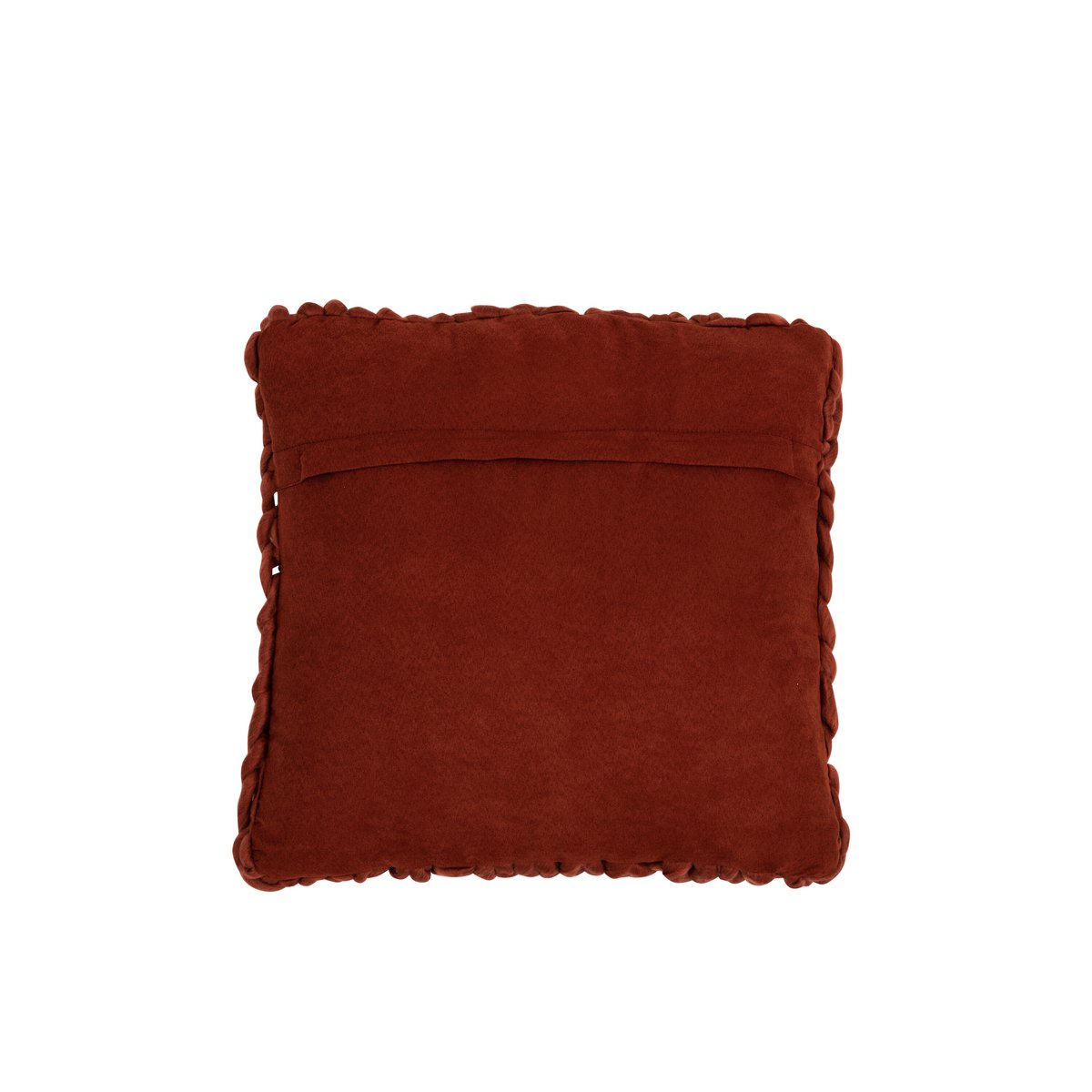 J-Line kussen Gebreid Vierkant - polyester/acryl - rood