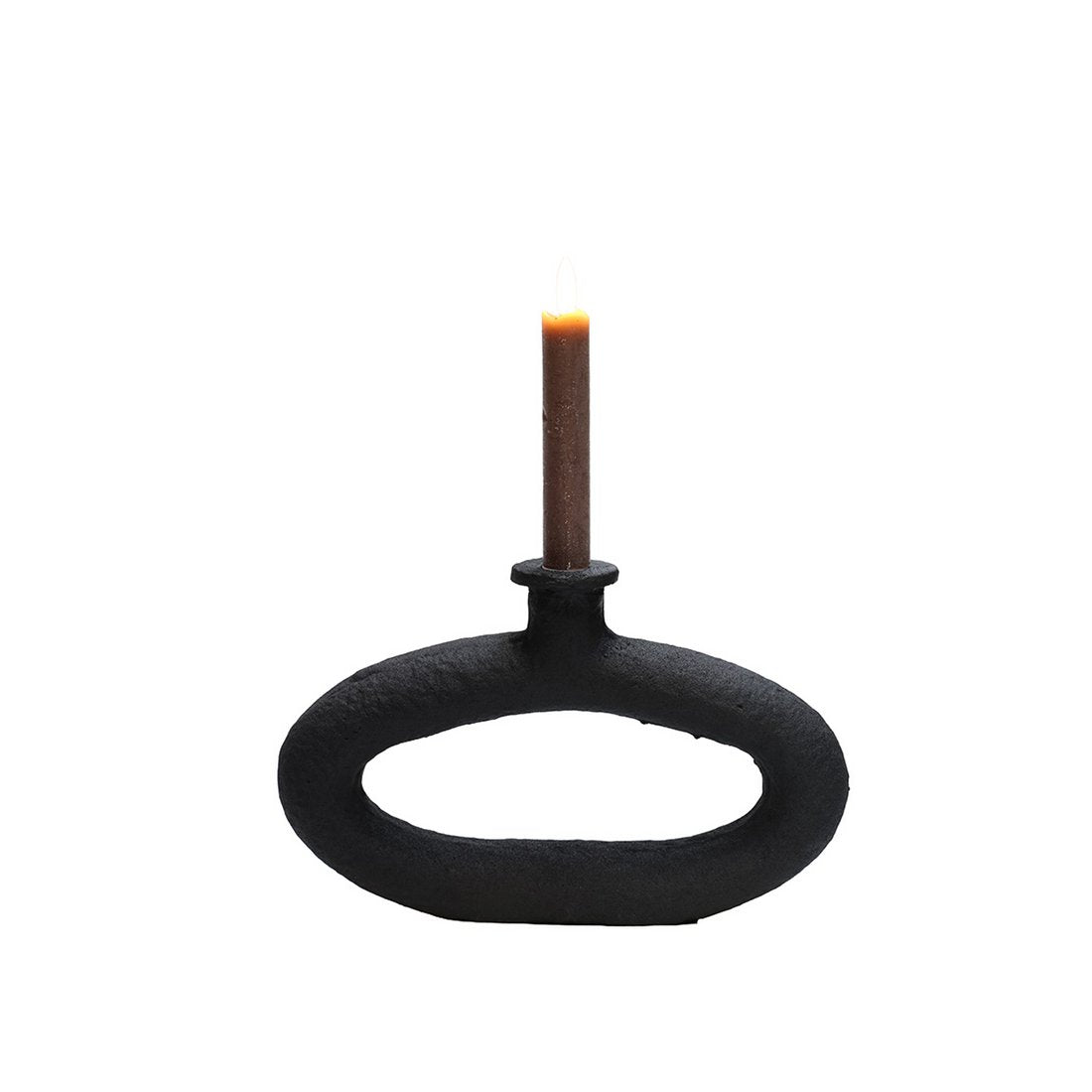 Kandelaar Rocha rough black