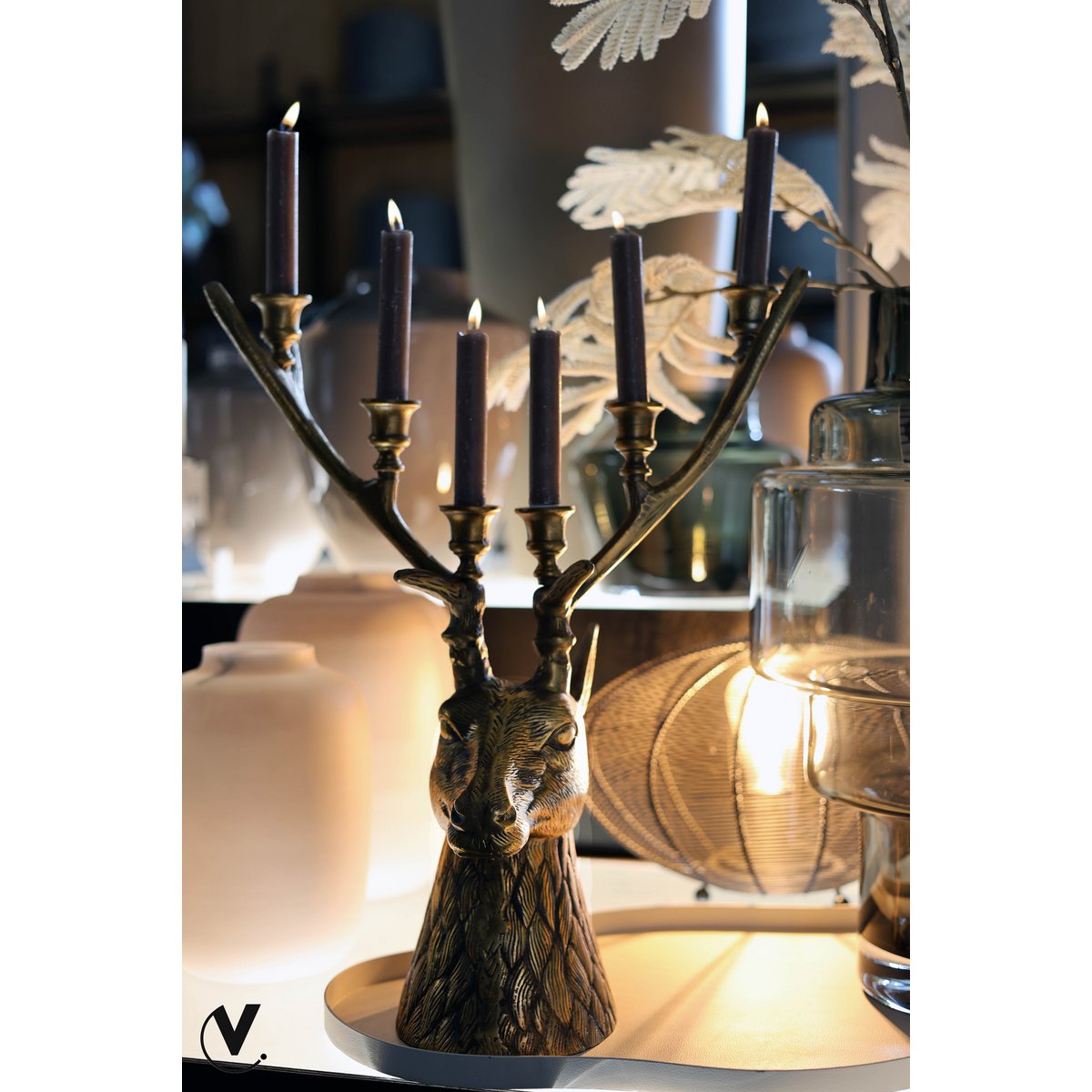 Kandelaar Selado aged brass