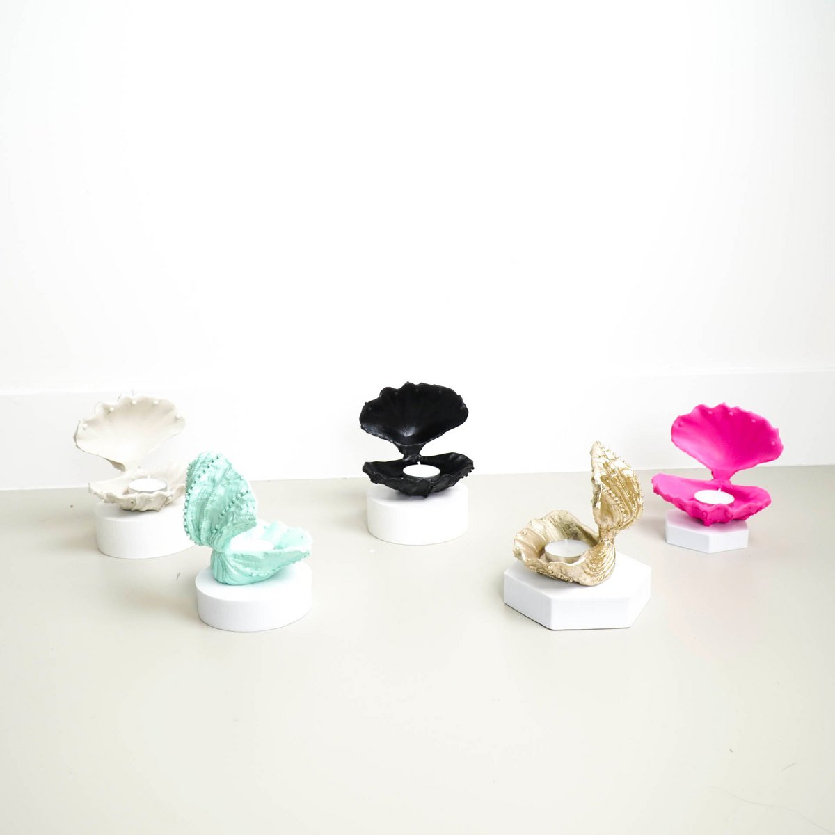 Ornament - Schelp/Oester - Polyresin - Zand - 12,5x11,5x12cm