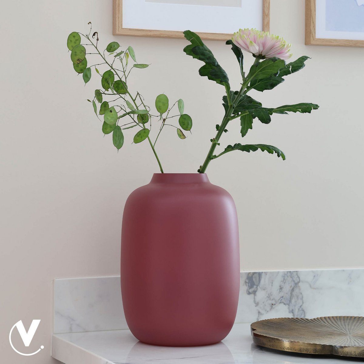 Artic matte mauve vaas