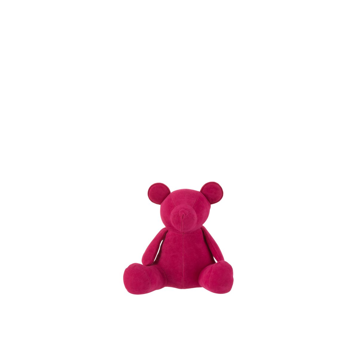 J-Line Beer Deco Mat Fluweel Roze Small