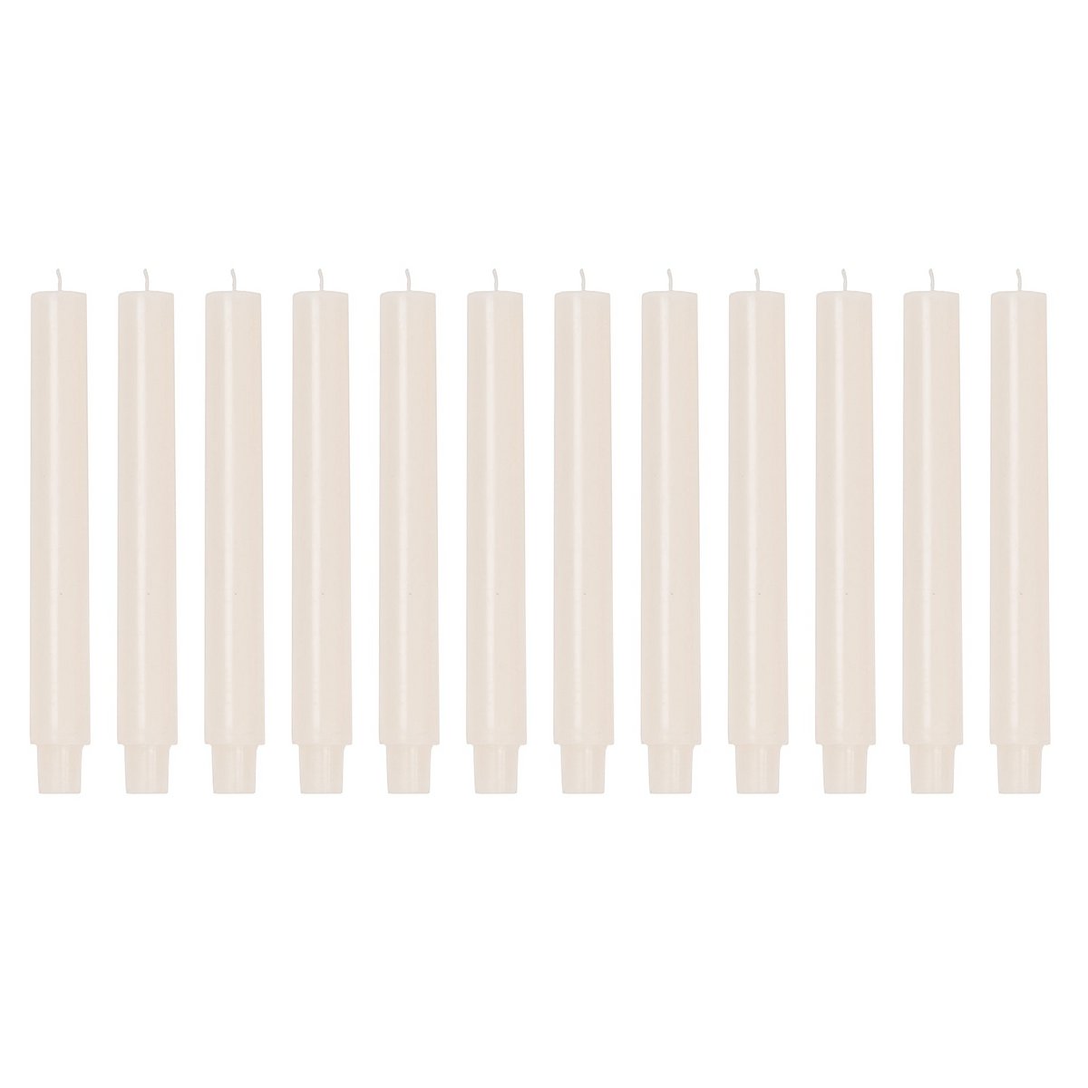 Tapers -Big -XL-Wax-Creme Wit -Display 12 stuks - 3x25 cm
