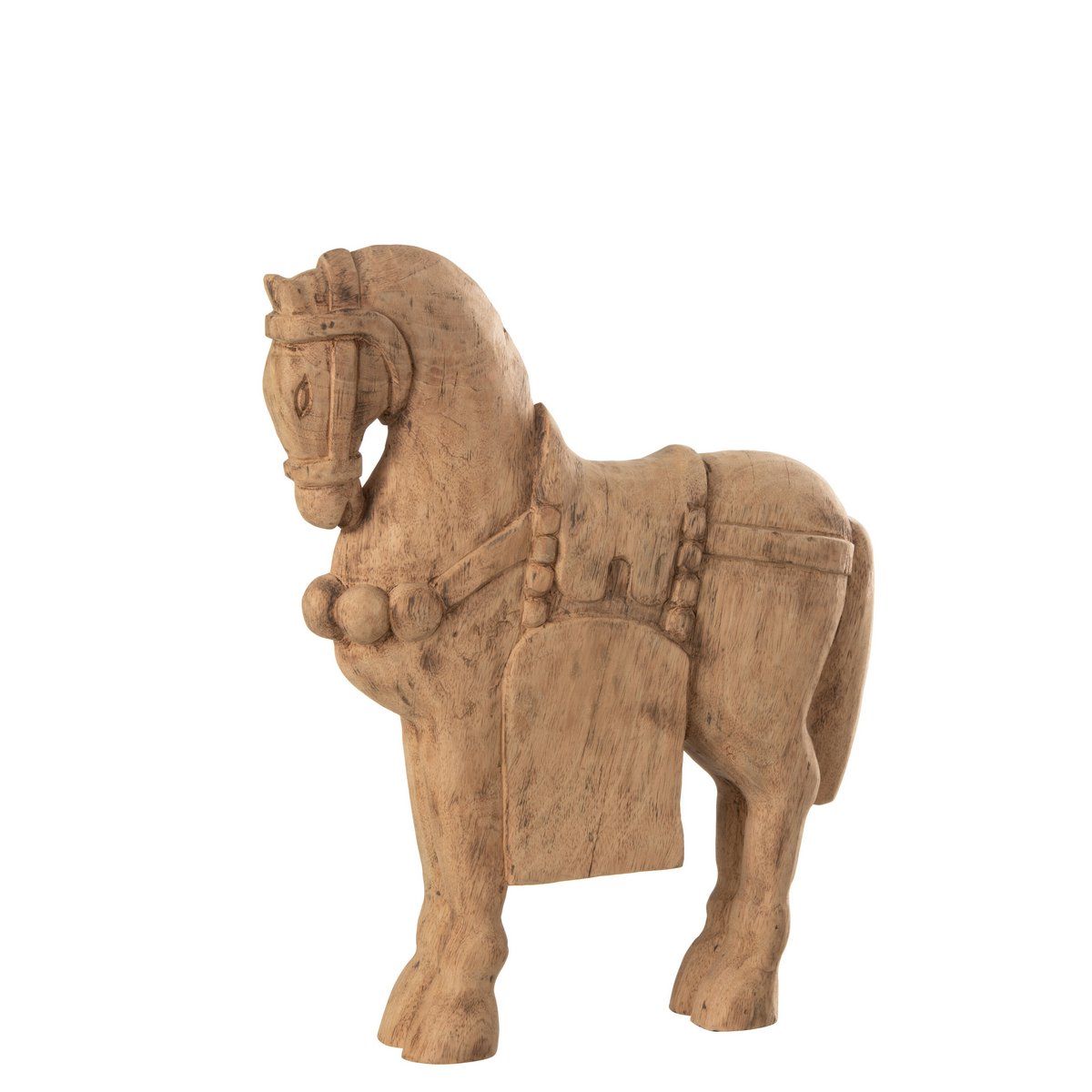 J-Line figuur Cheval - bois - naturel - large