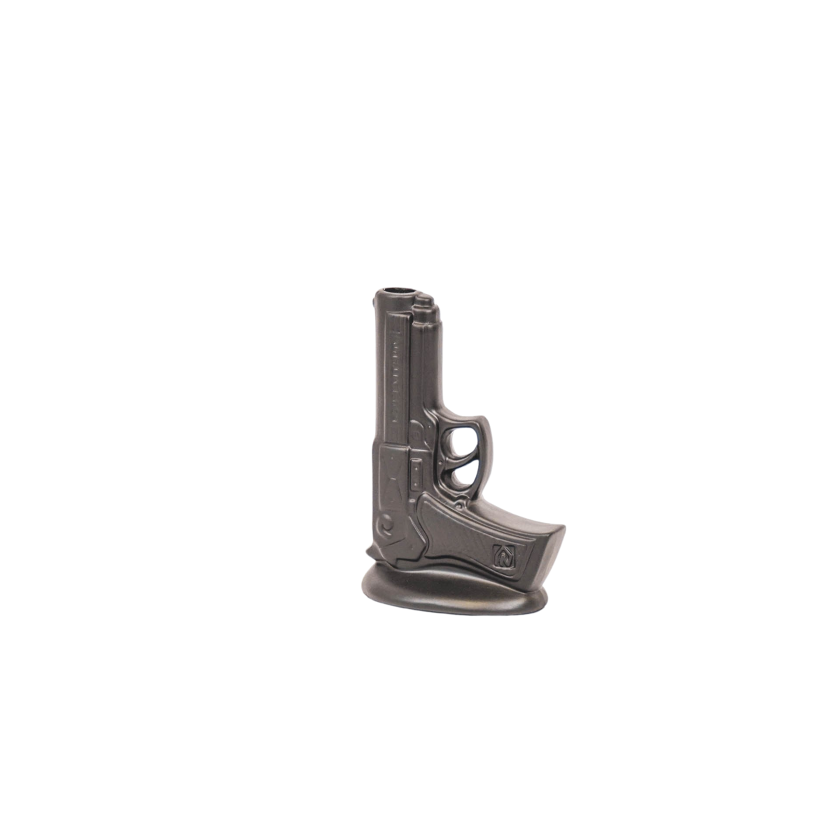Vaas - Pistool - Keramiek - Zwart - 15x9x23cm