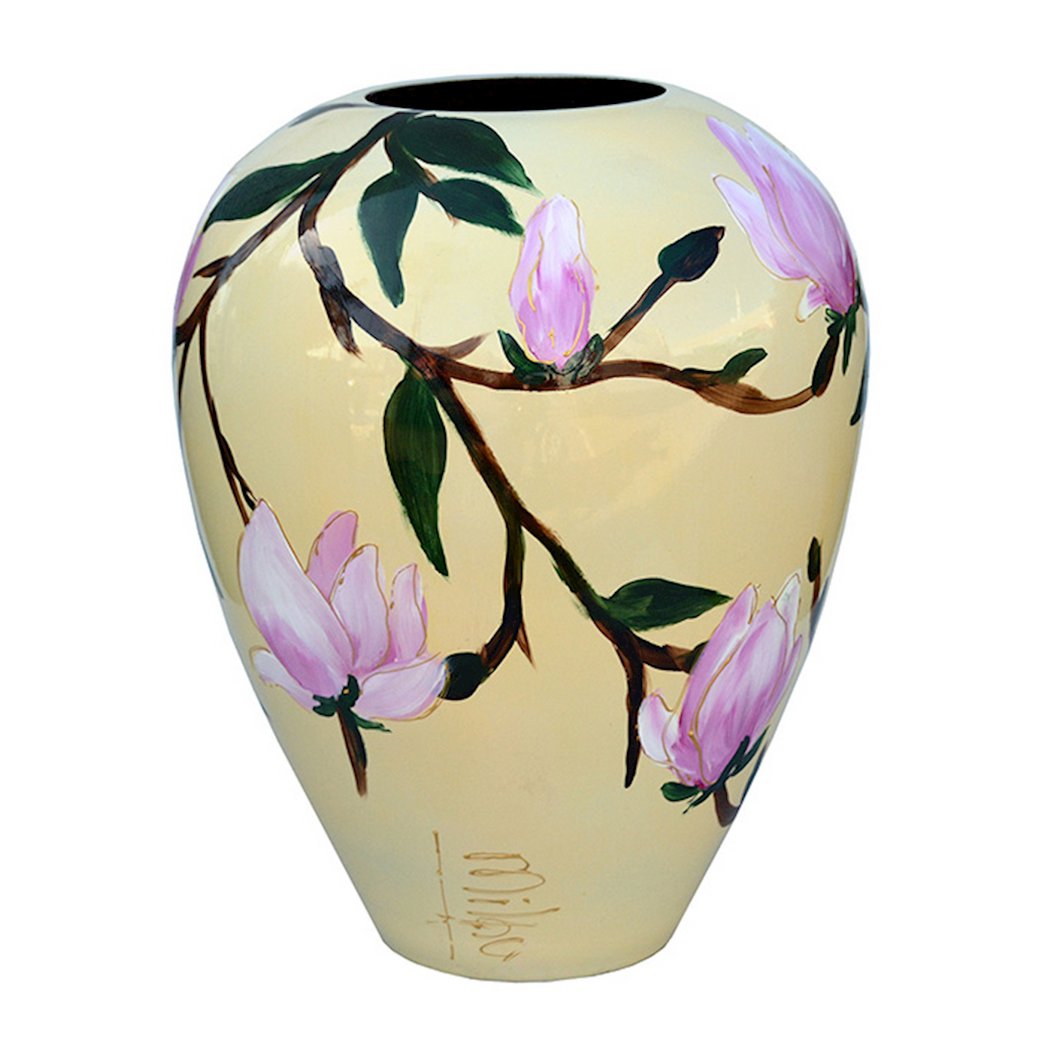 Vaas Kander flower beige