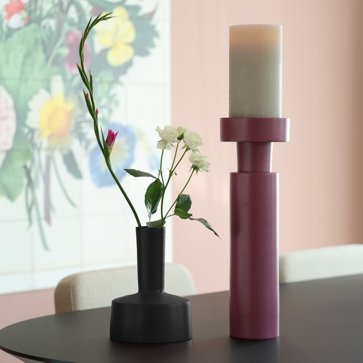 Kandelaar Camiri black