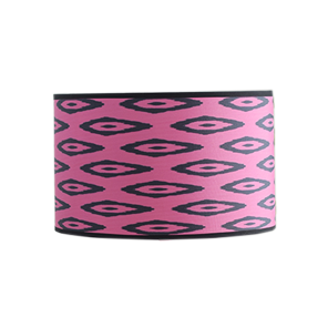 Housevitamin Lampenkap Kelim Print-Polyester- Roze/ Zwart