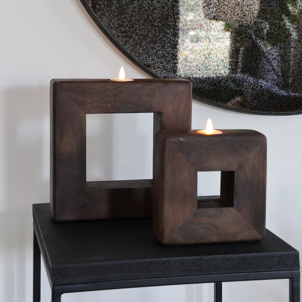 Kandelaar Jeffrey city walnut