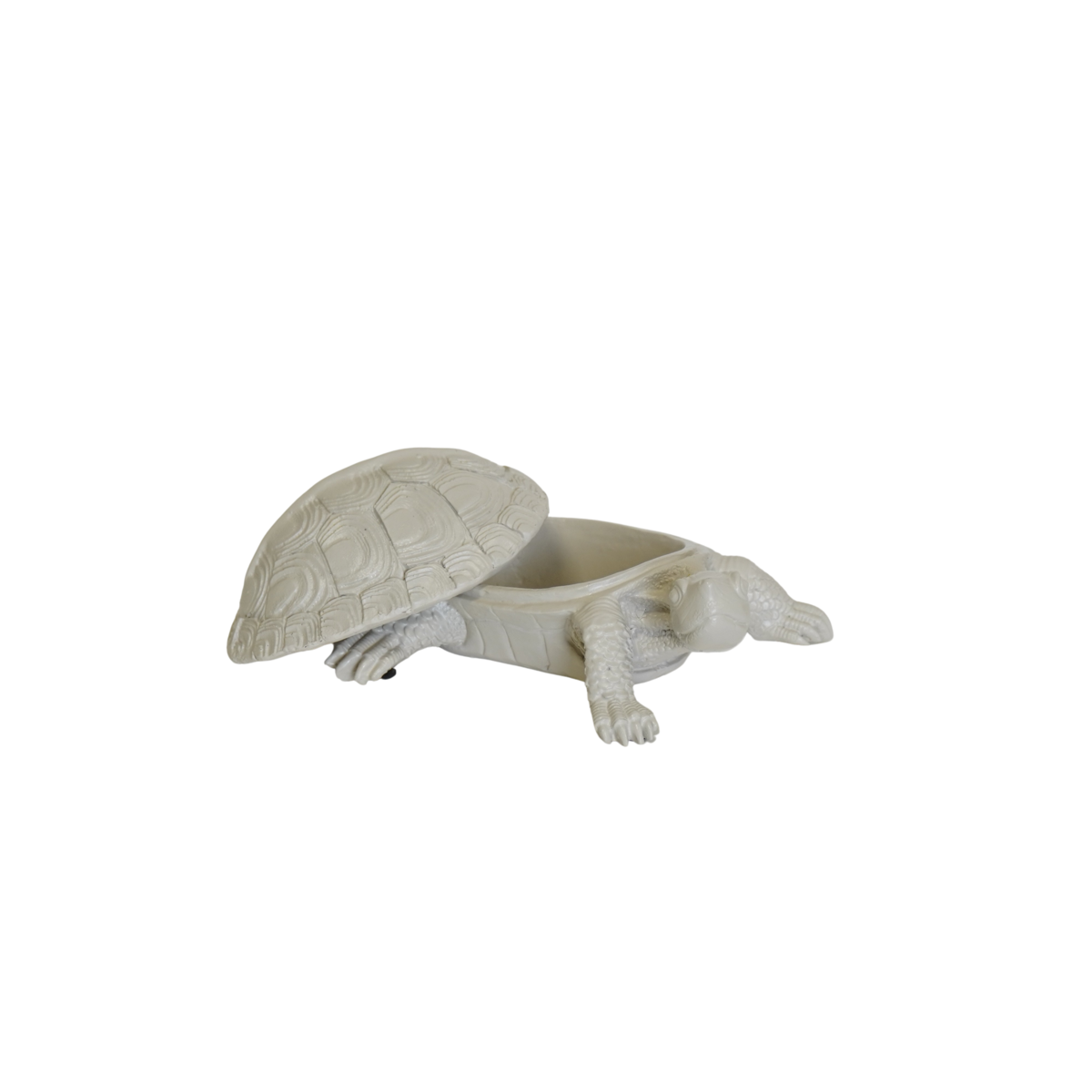 Schildpaddendoos - Polyresin - Zand - 15,5x13,5x7,5cm
