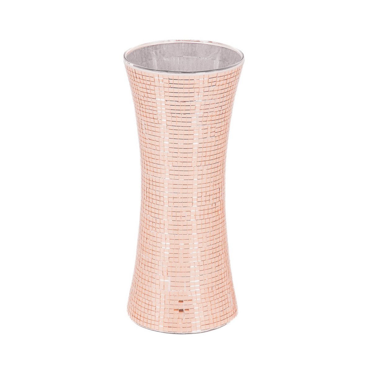 Vaas - Disco - Glas - Rosé Goud - 12,5x12,5x30cm
