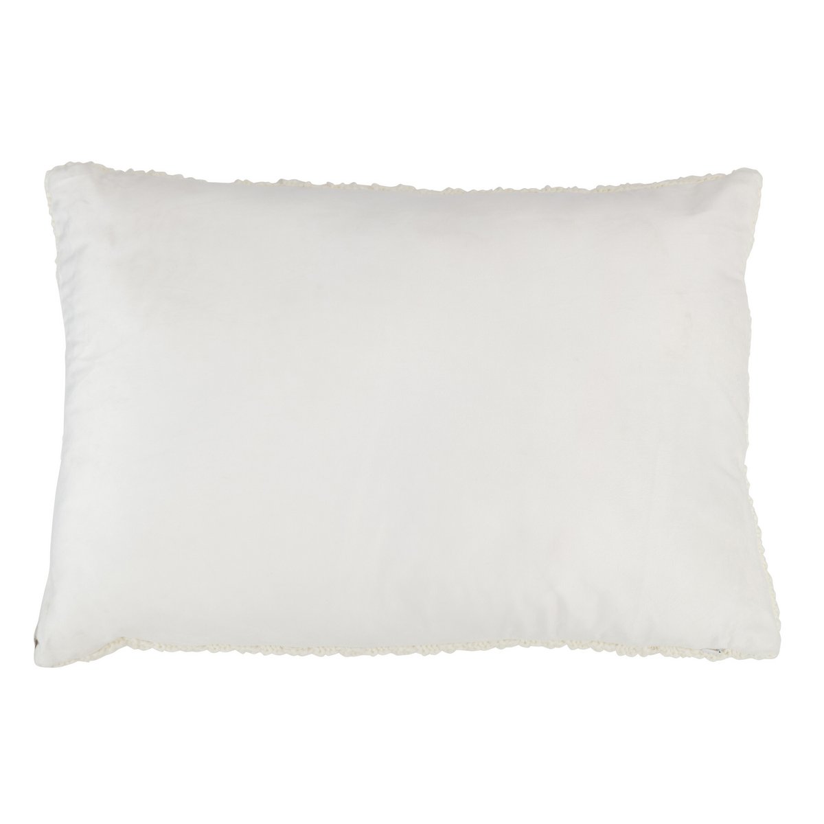 J-Line kussen Maison - polyester/acryl - rood/wit