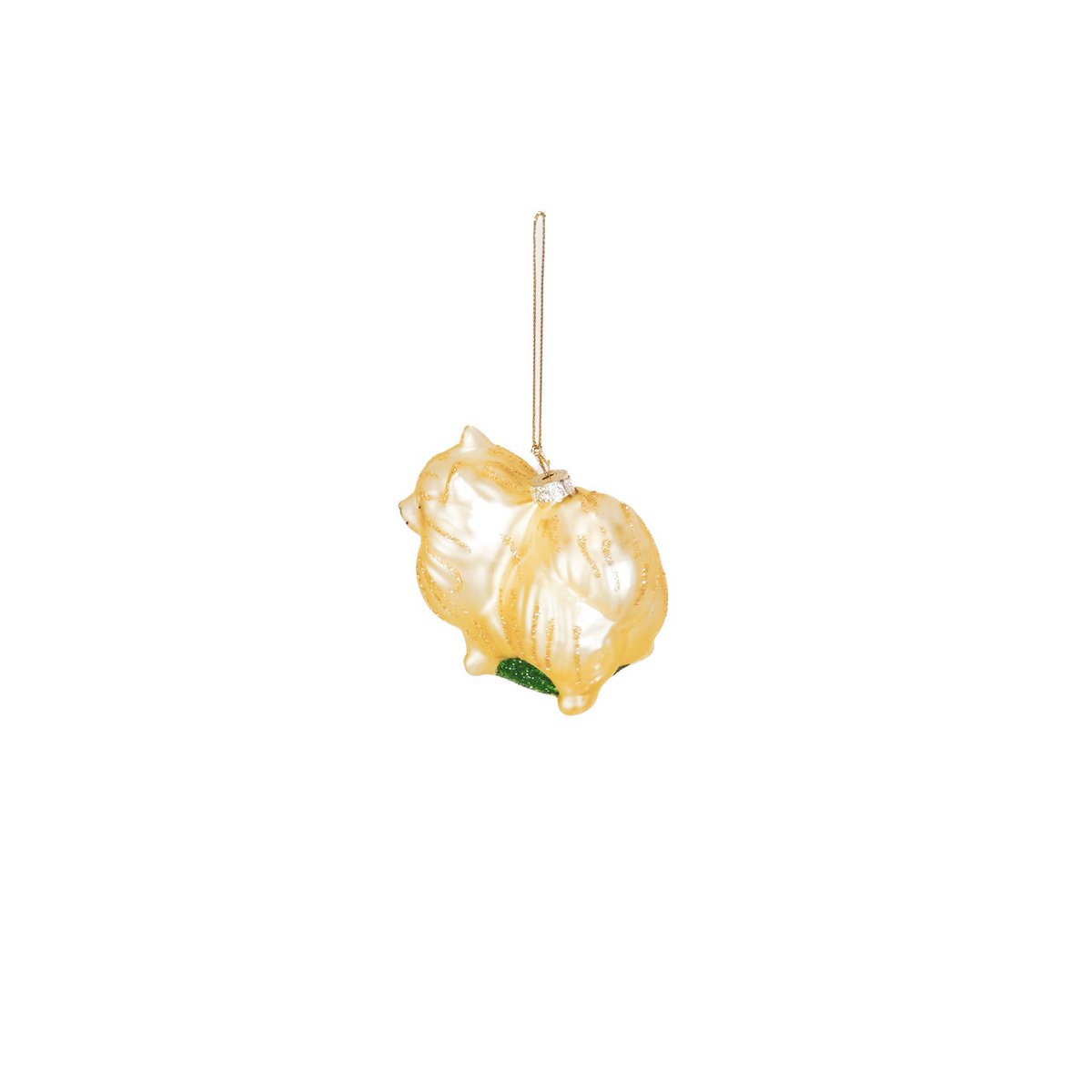 Ornament Kersthanger - Pommeren - Glas - 8x5,5x7,5cm