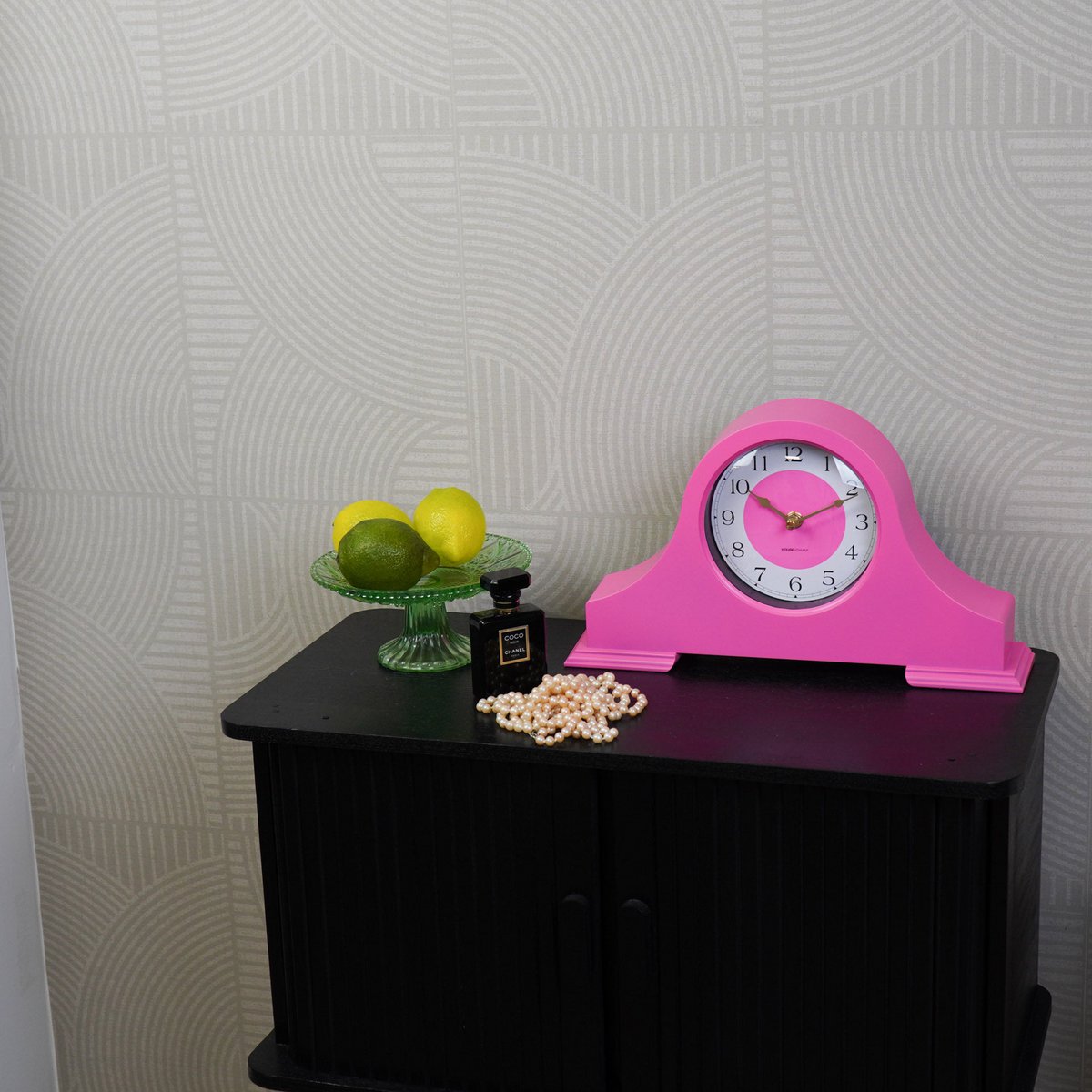 Klok - mantel klok - neon roze - 36x8,5x20 cm