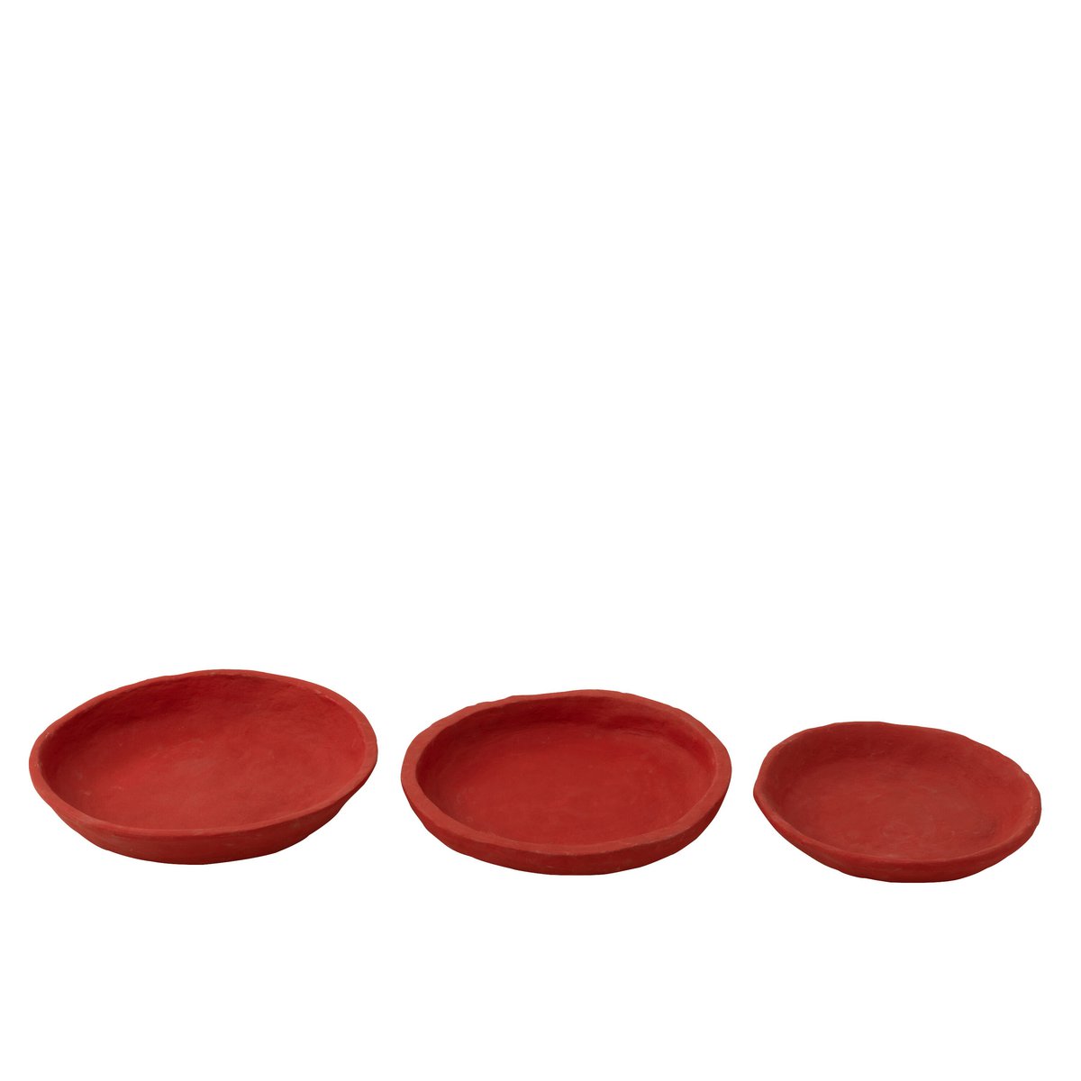 J-Line schaal - papier maché - rood