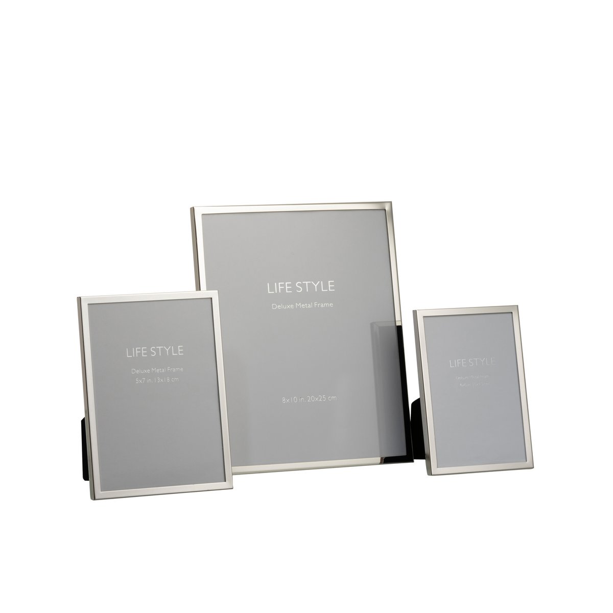 J-Line Fotolijst - Fotokader Fijne Boord 20x25 Metaal Zilver L