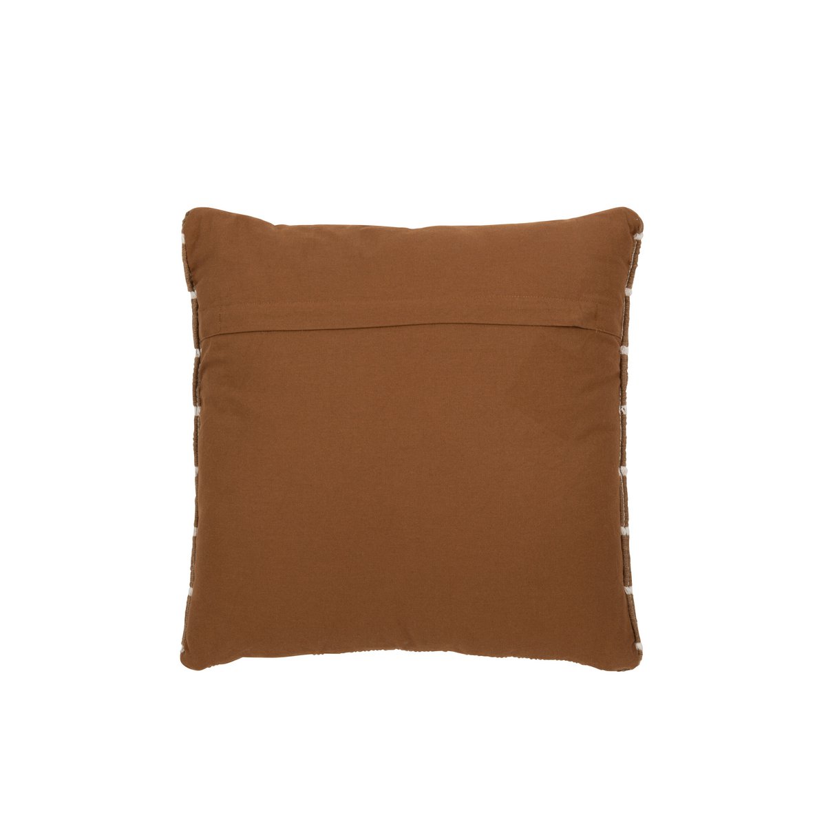 J-Line kussen Lijnen Outdoor - polyester - bruin/wit