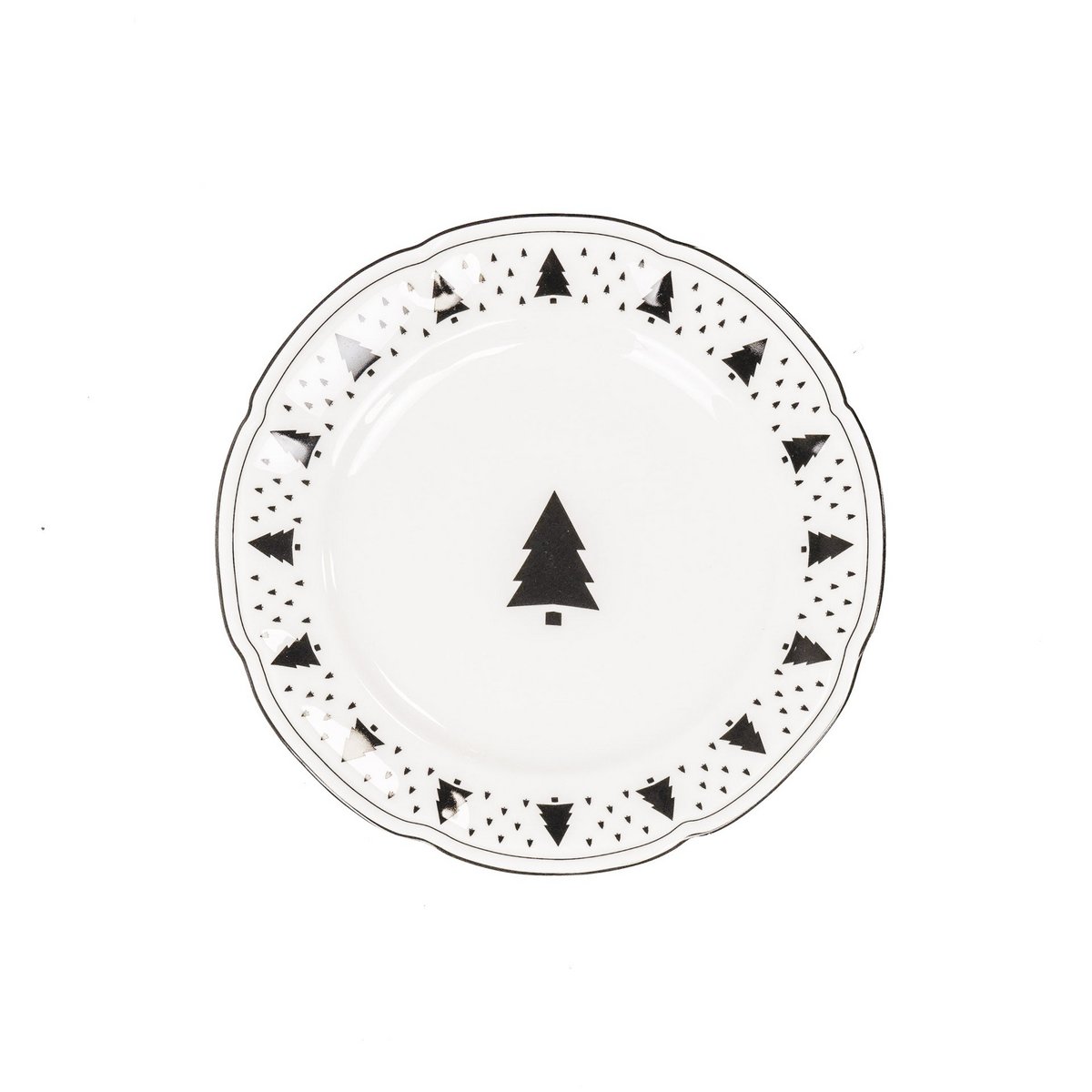 Bord - Kerstboom - Newbone China - 19,5x19,5x1,2cm