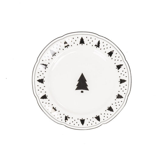 Bord - Kerstboom - Newbone China - 19,5x19,5x1,2cm