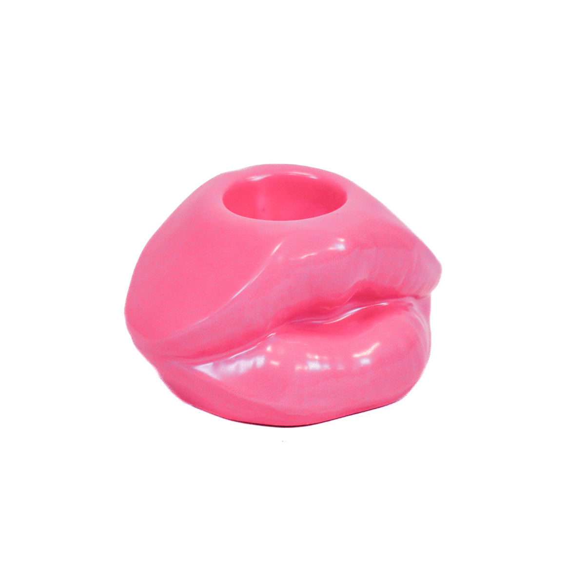 Housevitamin Lips Don't Lie Kandelaar - Neon Roze - 7x5,5x4cm